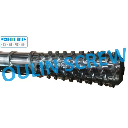 100/32 Bimetal Screw with Bimetal Barrel for Recycled PP HDPE Sheet, Output: 350kgs/H