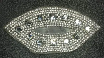 Lip Motif Hot Fix Rhinestone Trims