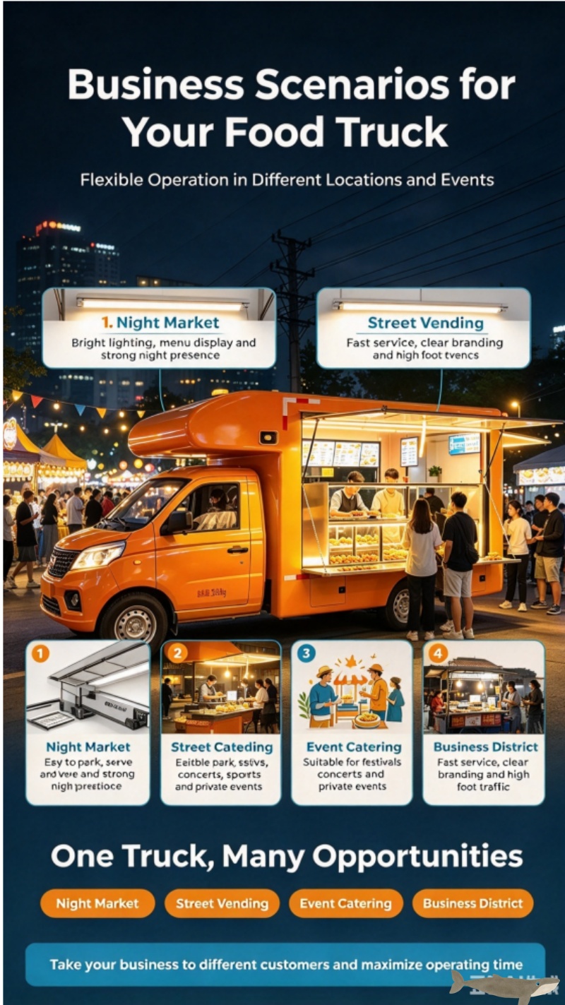 Street mobile food trucks