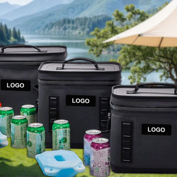 Custom Logo Insulated Lunch Bag Cooler Box for Picnics and Camping