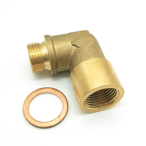 Adaptador de sensor de oxigênio angular de bronze 90 graus