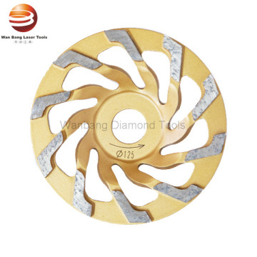 Diamond grinding cup wheels with sepcial segments for fast grinding