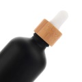 1OZ Matte Black Glass Dropper bottle