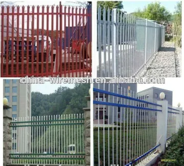 coated white palisade fencing ,euro fence