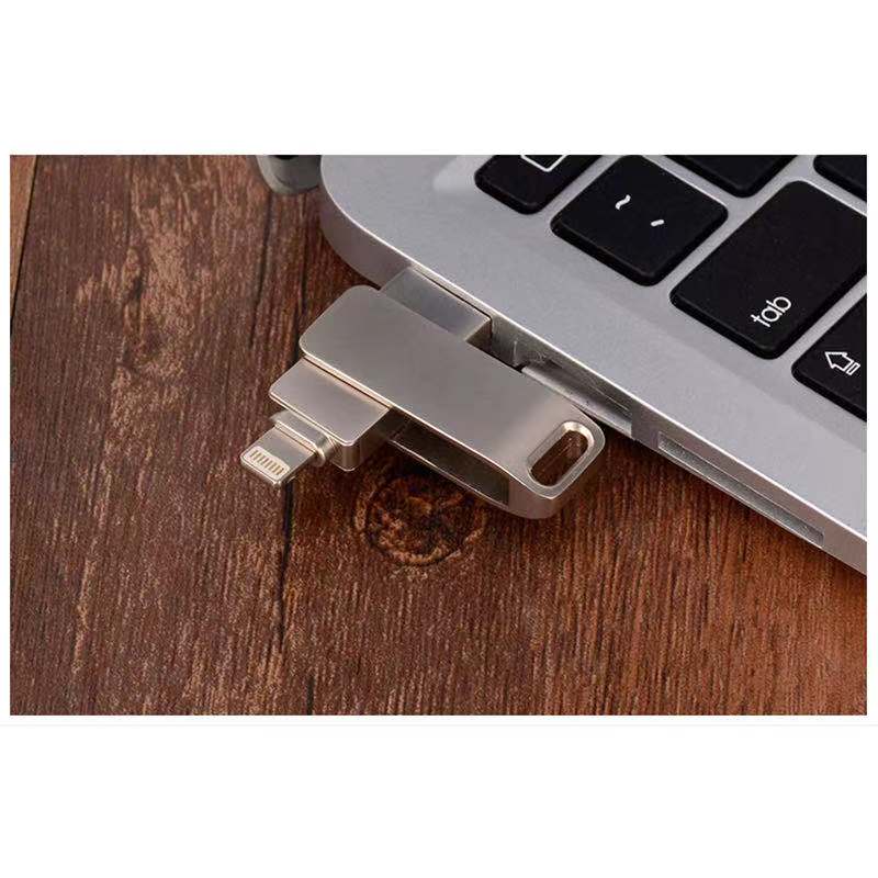 Customizable Portable 2 in 1 flash drive storage