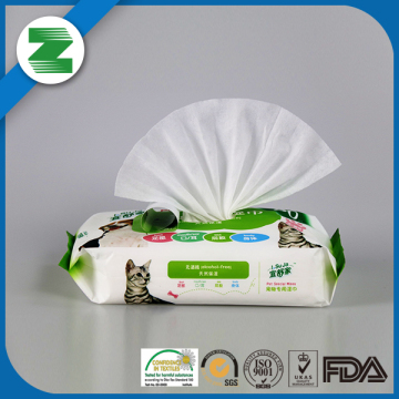 Fast delivery soft for pet special foot body clean wipes