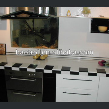 Discount price solid surface kitchen countertops/man-made stone kitchen countertops