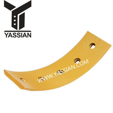 Heat-treated motor grader end bit