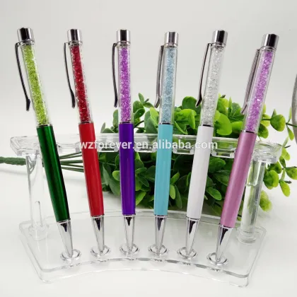 Diamond Bing Metallic Crystal Pen 2 in 1