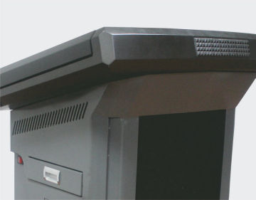 Multi Functional  Steel, Wood Multimedia Podium Lectern For Lecture Halls