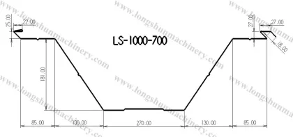 cutomized steel corrugated k panel roll forming machine
