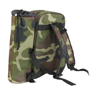 Mochila de camping verde camuflaje personalizado