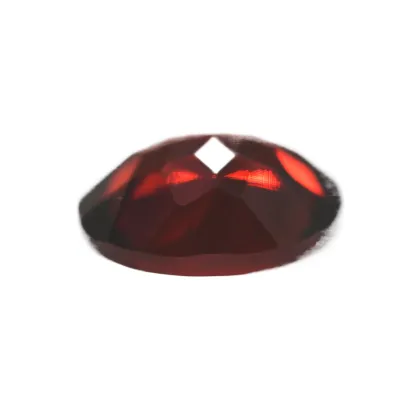 High-Quality Lab Grown Red Yttrium Aluminium Garnet Oval Gemstone Ring for Women