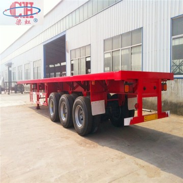3Axles Container Flat Bed Semi treler