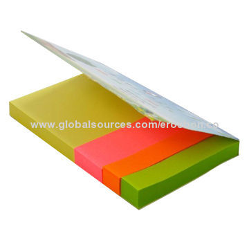 Combined Sticky Note for Promotion, One-piece Could be Used Many Time, with Self-adhesive Binding