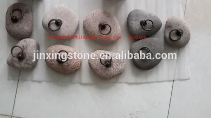 008 stone door stop /stone door stopper /pebble door stop