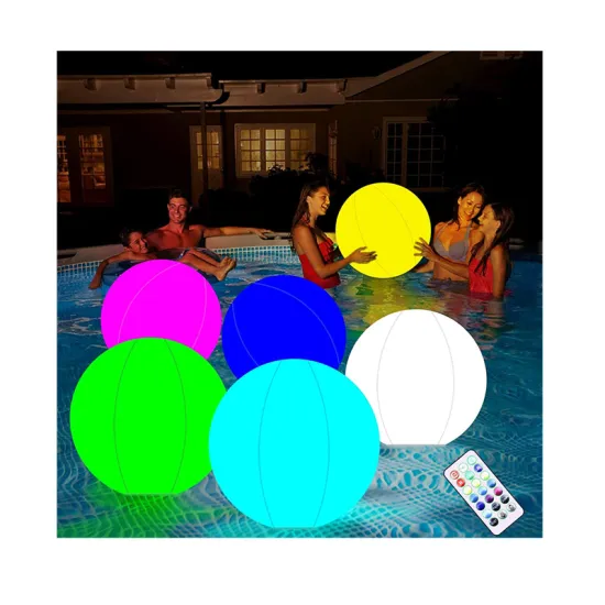 CR2032 Battery Powered PVC LED Waterproof Floating Pool Ball Light with Remote Control