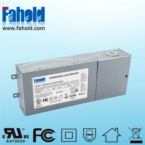 80W 주도 패널 조명 디 밍이 가능한 드라이버