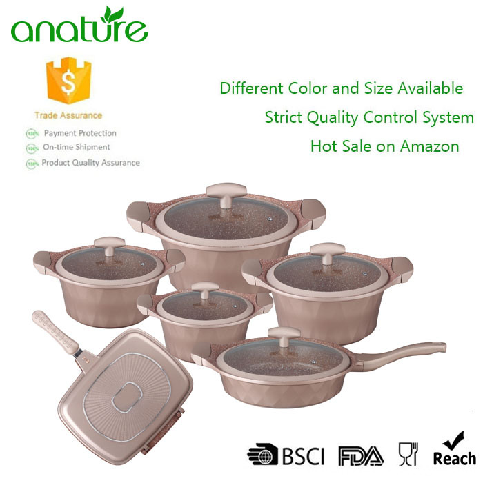 Diamond Die Cast Non Stick Coated Cookware Set