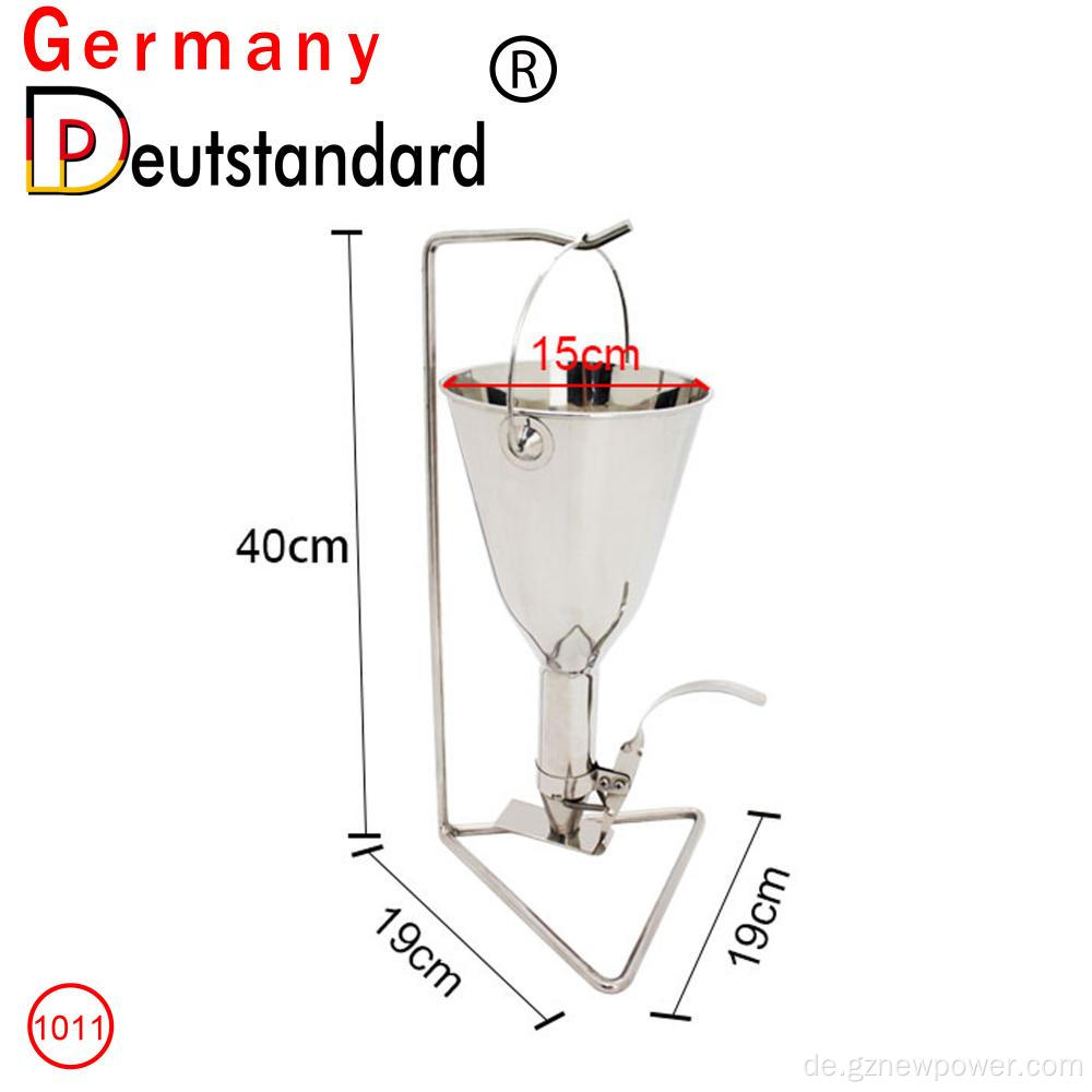 Trichter aus rostfreiem Stahl für Waffelmaschinen