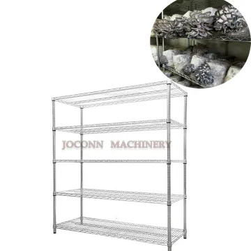 Durable Wire Shelf Racks for Mushroom Spawn Bag Equipment