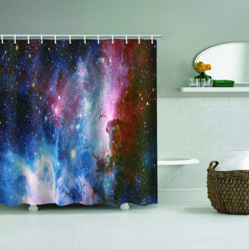 Wodoodporna zasłona prysznicowa Galaxy Starry Sky Marzycielski wystrój łazienki