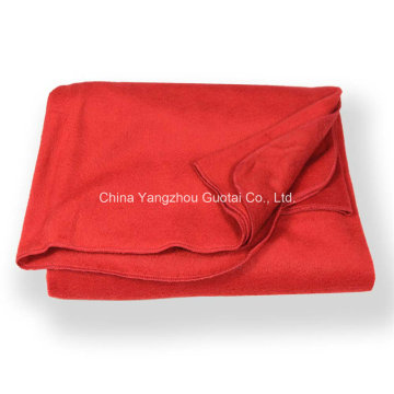 Red Color Soft Travel Blanket (GT-09670)