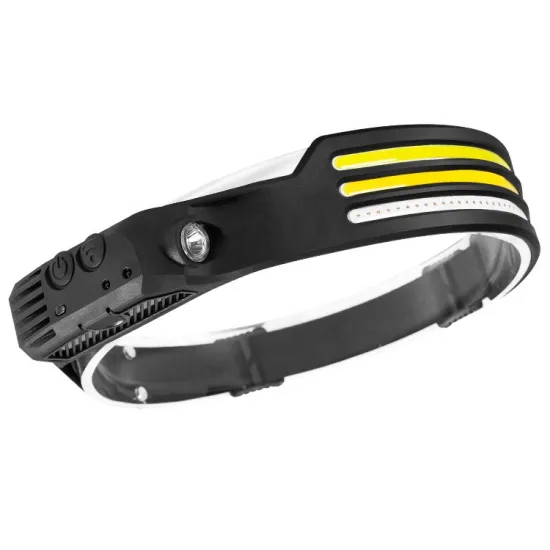 Rechargeable USB Waterproof LED Headlamp with Motion Sensor, 350 Lumens