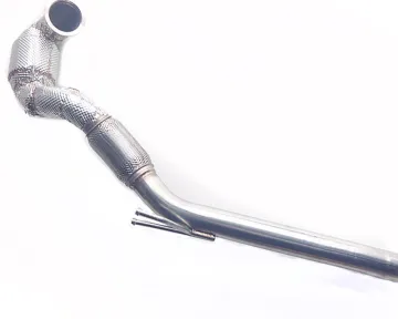 SS304 Stainless Steel Catted Downpipe with Heat Shield for VW MK7/MK7.5