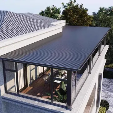 Aluminum alloy double layer insulation sunshade