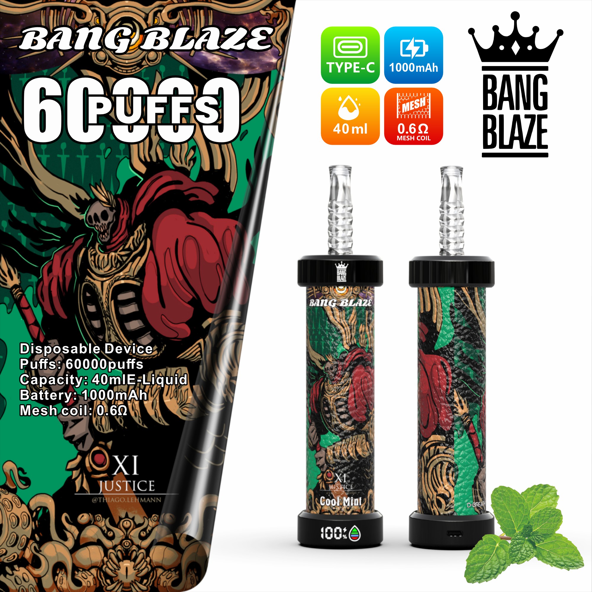 Bang Blaze 60000 Puff Vape sekali pakai