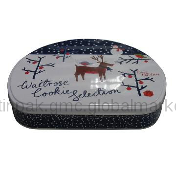 Christmas gift boxes,snow deer D shaped for food packaging