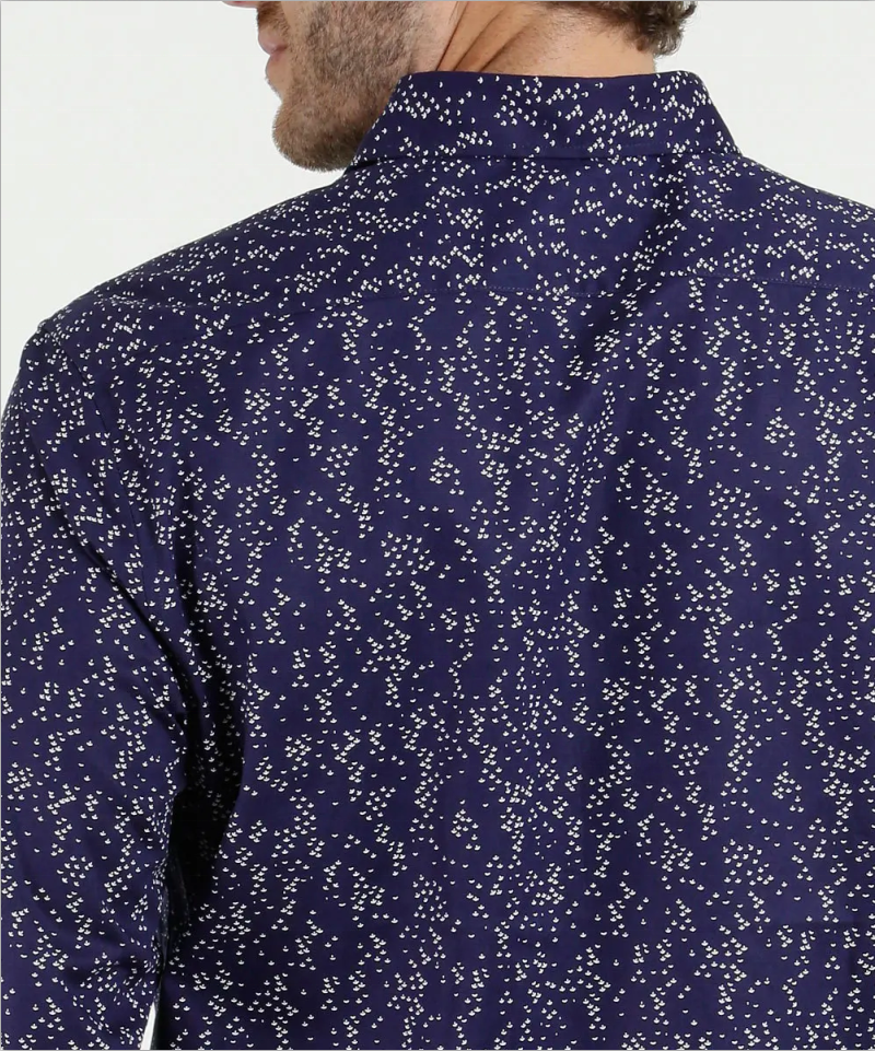 Mens 100% Cotton Casual Long Sleeve Printed Shirts