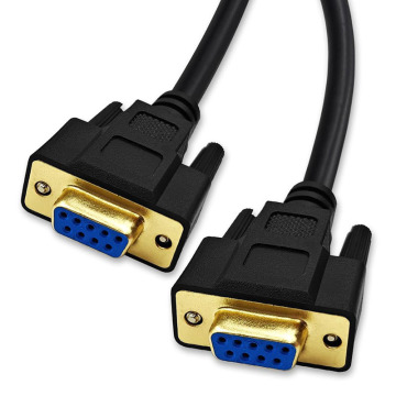 9pin DB9 Female to Female RS232 Extension Serial Cable for Computer Multimedia