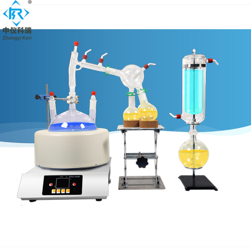 Lab heating mantle distillation