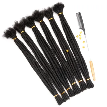 straight handmade dreadlocks hair extensions black 100% human hair dreadlock extensions human dreadlocks