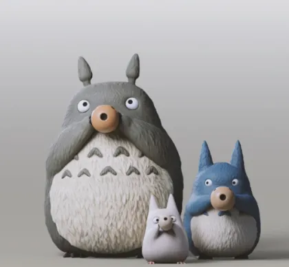 Custom 3D Printed Totoro Knick-Knacks