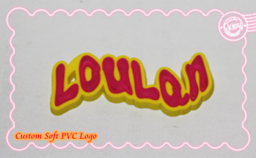 Logo de pvc souple personnalisé de WD