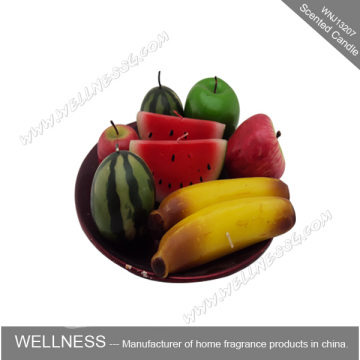 decorative aroma fruit shaped candles