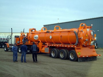 Steel Sewage Vacuum Semi Trailer