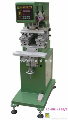 Double Head 1- Color Pad Printing Machine