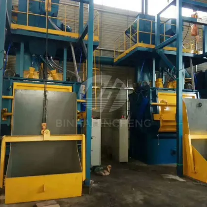 QR3210 Tumble Belt Abrator Shot Blasting Machine