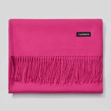 Plain Cashmere Scarves with Tassel Winter Warm shawl Hot Sale Long colored Scarf