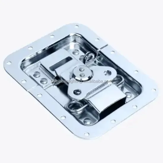 Blue Zinc Plate Flight CaseLatch: A Durable Butterfly Latch with Built-in Rebound Torsion Spring for Aluminium Cases and Shielding Applications