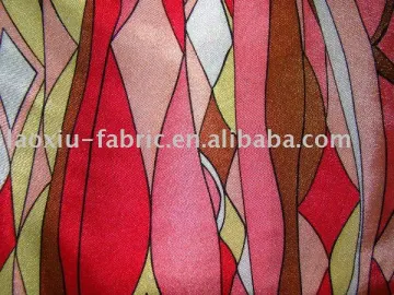 plaid satin textile fabric