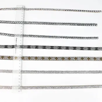 Fashion Sandal Metallic Tape Accessory