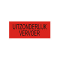 "UITZONDERLIJK VERVOER" sign