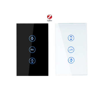 Bingoelec Zigbee Tuya Voice Controlシングルギャングウォールライトwifiスマートカーテンスイッチ
