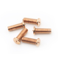 Spot weld screw yellow zinc Brass welding screws