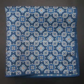 silk printed wholesale pocket squares 100% fashion